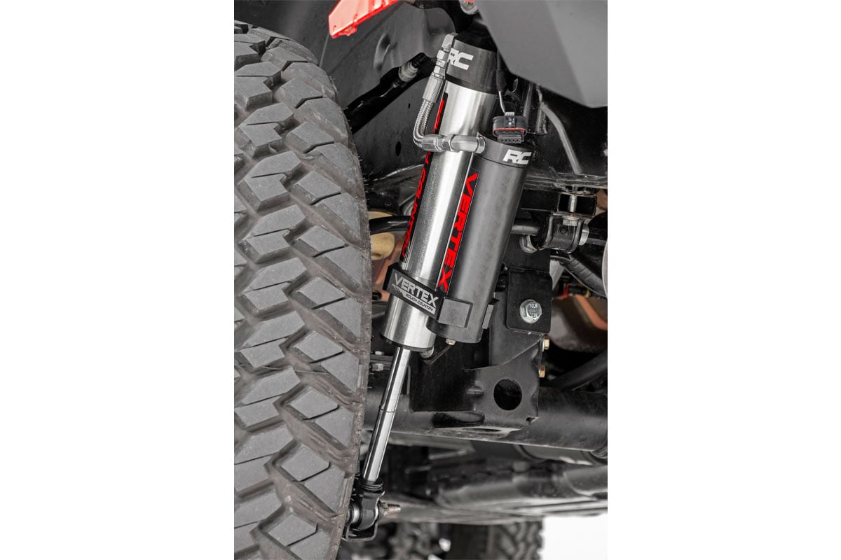 Jeep Wrangler Coilover Suspension Kit - Rear - Rough Country - Vertex 2.5 Adjustable - '21-'24